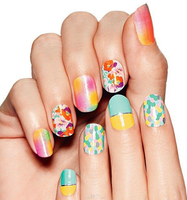 Square nail shape design